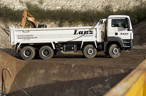 A waste recycling lorry from Lanz Group