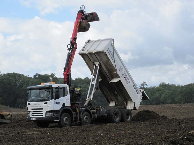 grab lorry land restoration